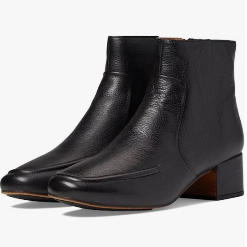 Black Leather Bootie - Gentle Souls by Kenneth Cole